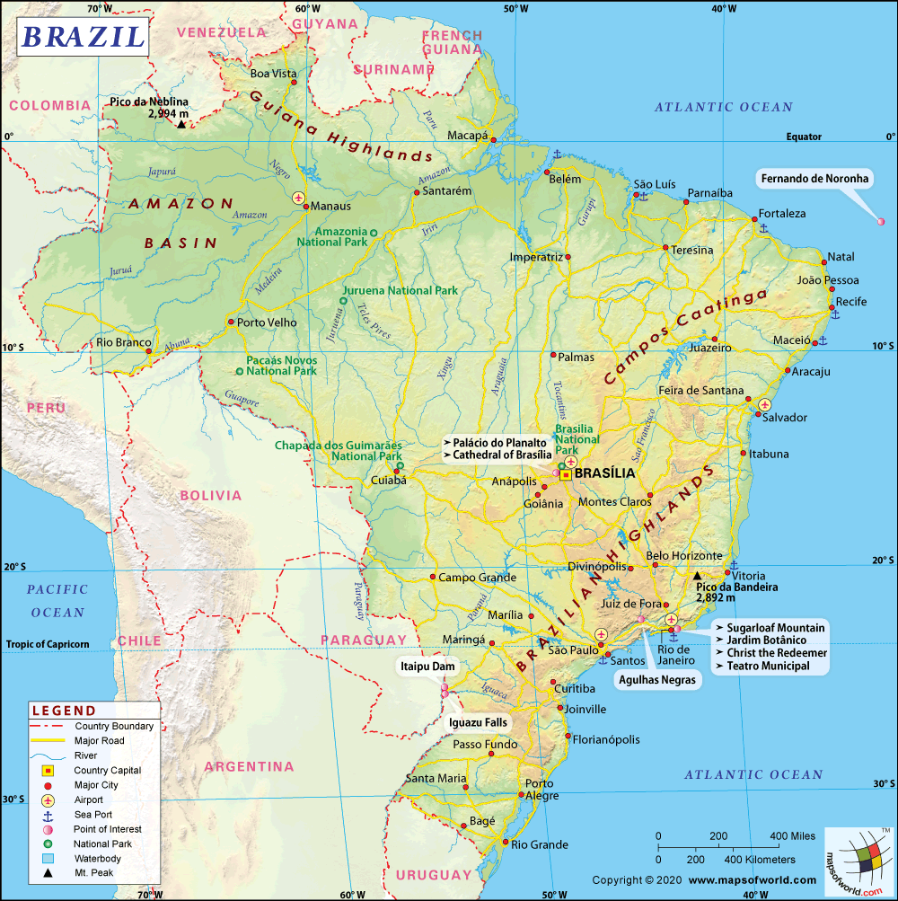 MAP OF BRAZIL | MAP