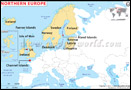 Map of Northern Europe Map of Northern Europe