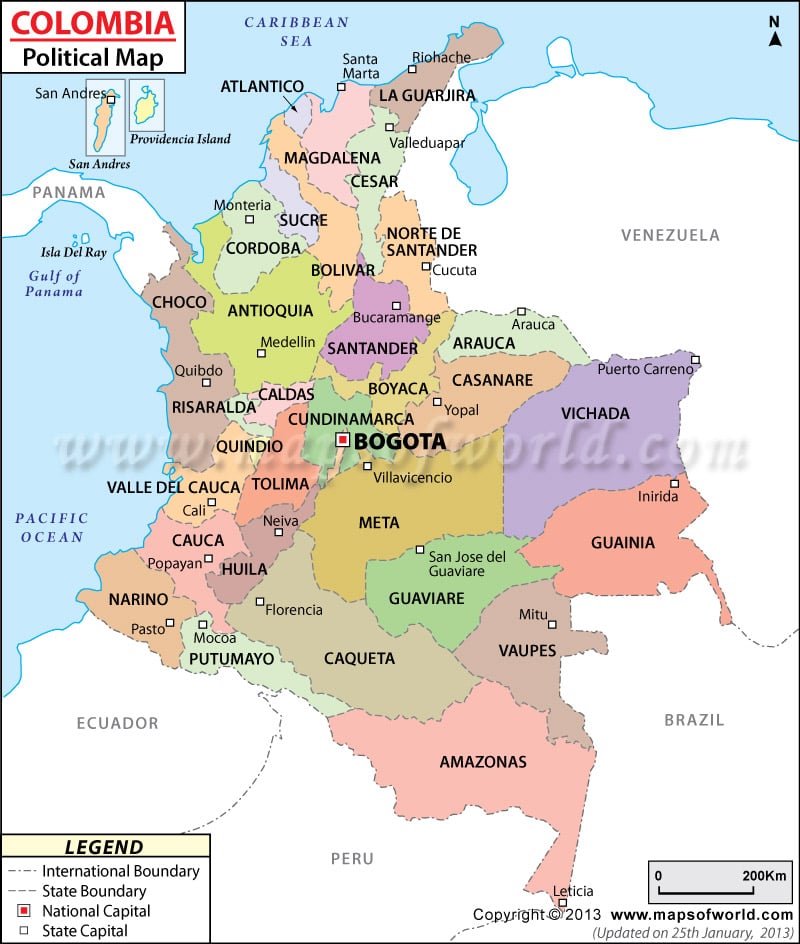 Colombie Carte