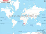 Namibia Location Map Namibia Location Map