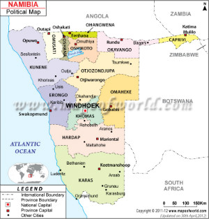 Namibia Map Namibia Map