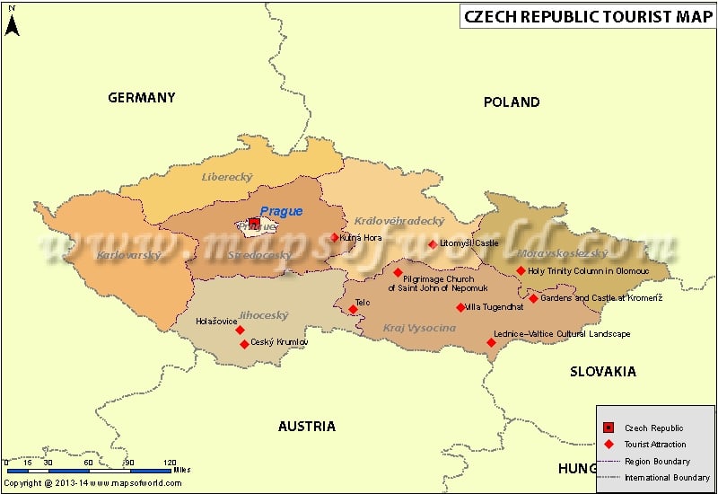 Czech Republic Travel Map. Disclaimer : All efforts have been made to make 