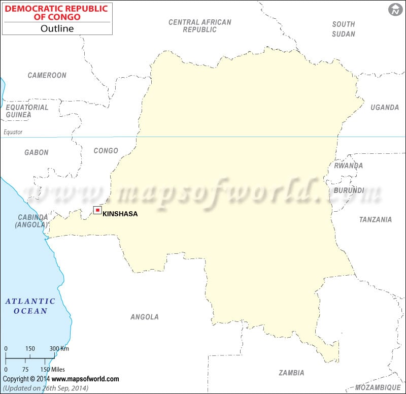 blank map of tanzania. Outline Map of Dem.