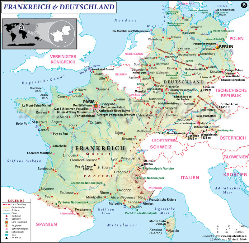 frankreich-deutschland-karte