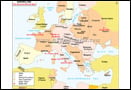 Map of Europe during WW2