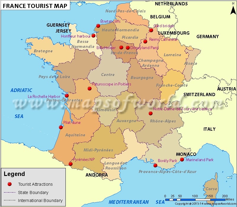 map of france with cities. France Travel Map