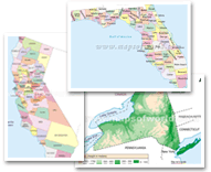 USA States Map