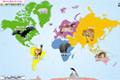 World Map for Kids