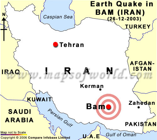 World Map Iran