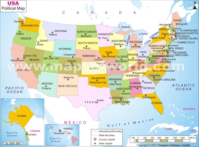 United States Map Political