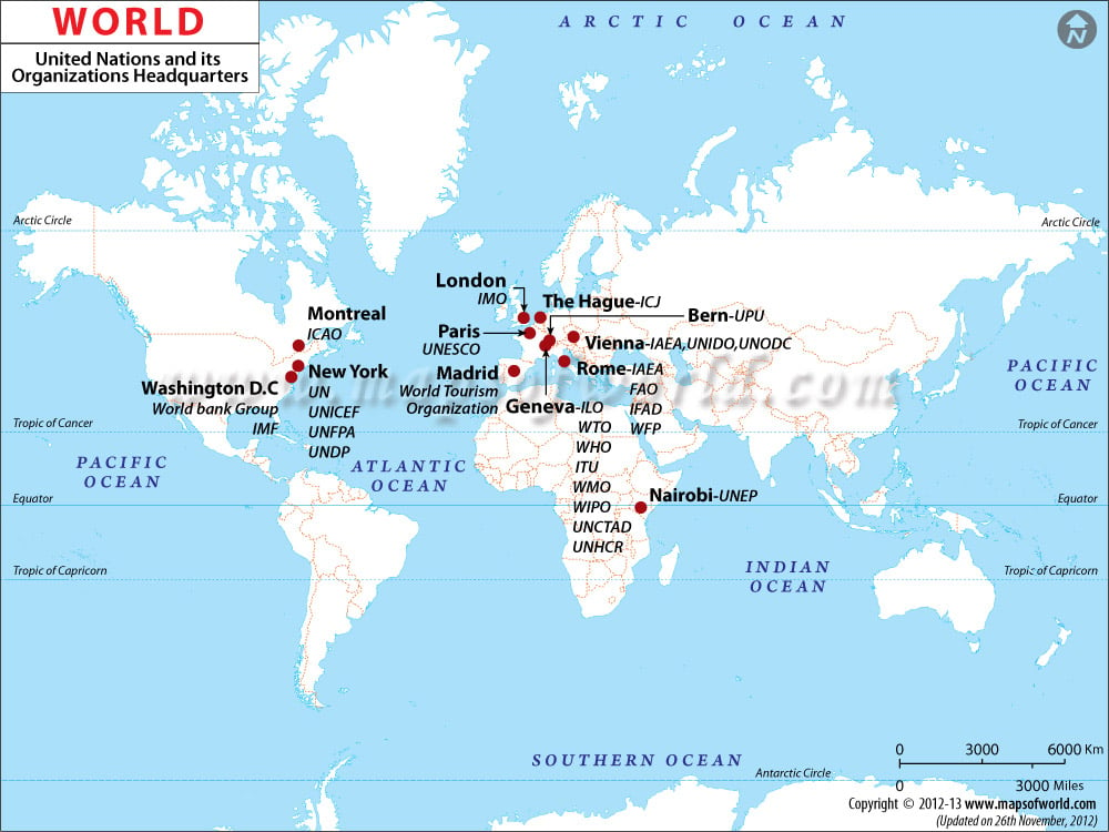 World Map Un