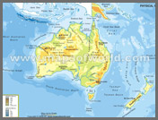Australia Physical Map