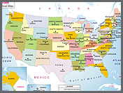 USA Political Map
