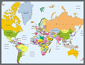 World Printable Map