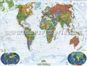 World Decorator Wall Map, laminated