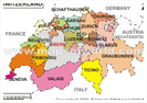Carte de la Suisse