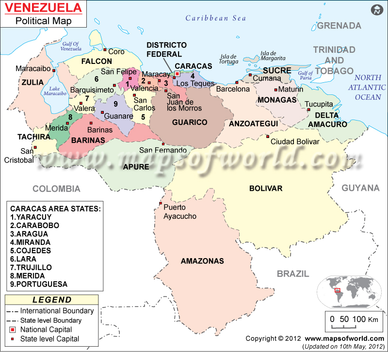 venezuela political map