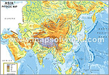Asia Physical Map