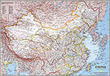 China Laminated Wall Map