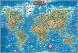 Kids World Wall Map