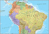 South America Wall Map
