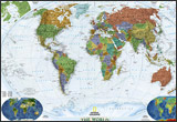National Geographic World Decorator Wall Map