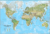 World Physical Wall Map