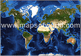 World Satellite Imagery Map
