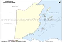Belize Outline Map
