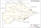 Botswana Political Map