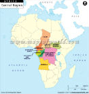 Central Africa Political Map