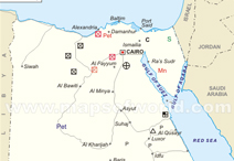 خريطة مصر المعدنية
