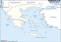 Greece Outline Map
