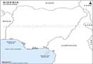Nigeria Outline Map