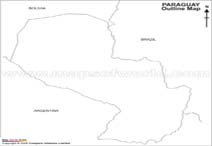 Paraguay Outline Map