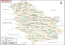 Serbia River Map