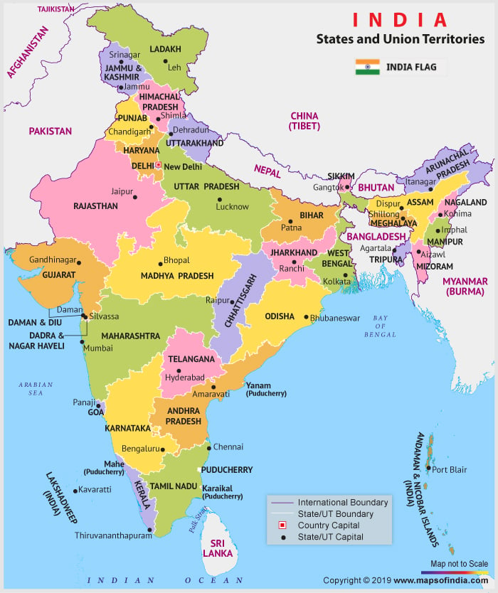 east asia map political. India Political Map
