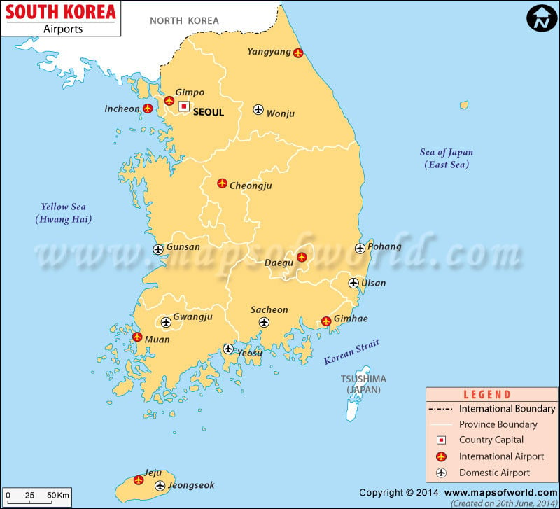 physical map of south korea. Map of Korea || Travel to