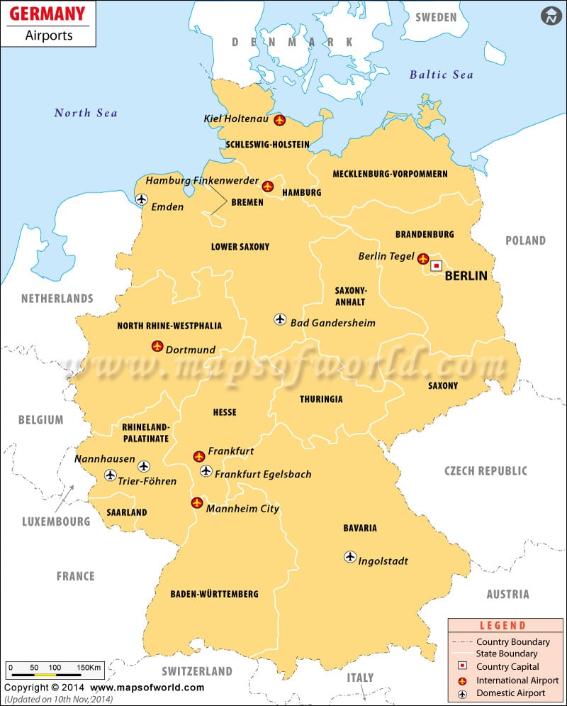 Map of airports in frankfurt germany