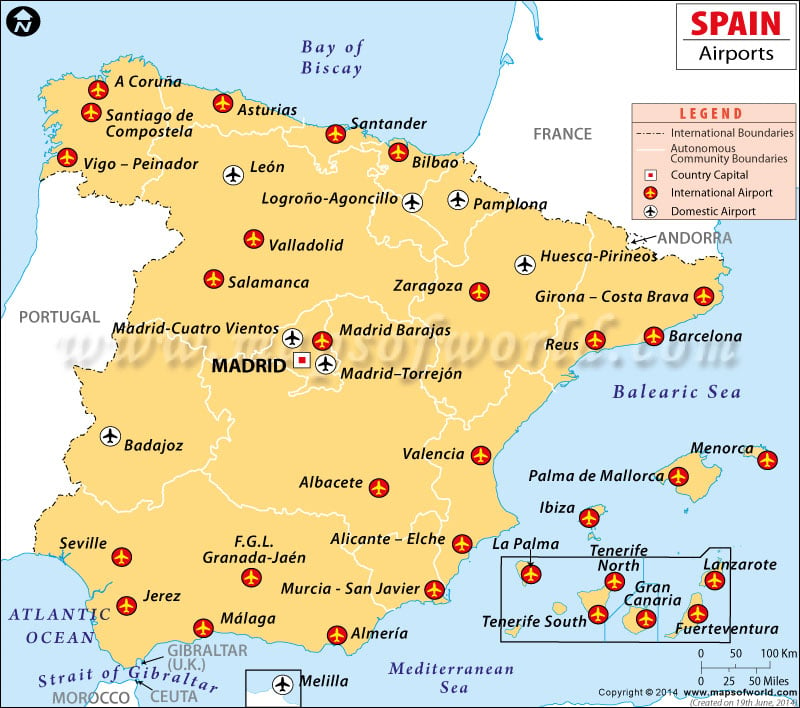 Airports of spain
