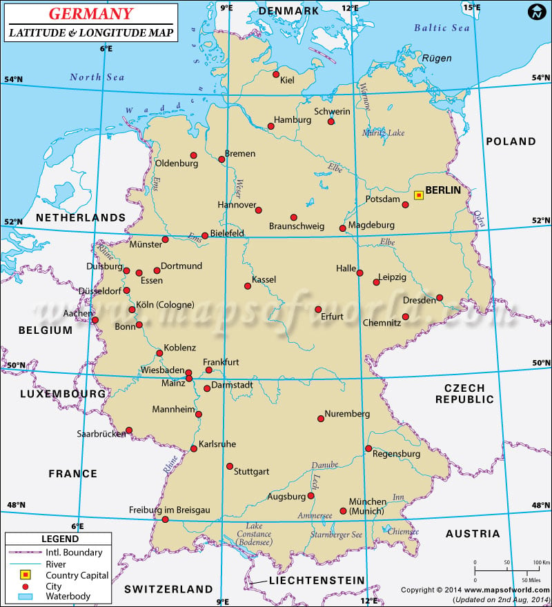 Germany Latitude and Longitude
