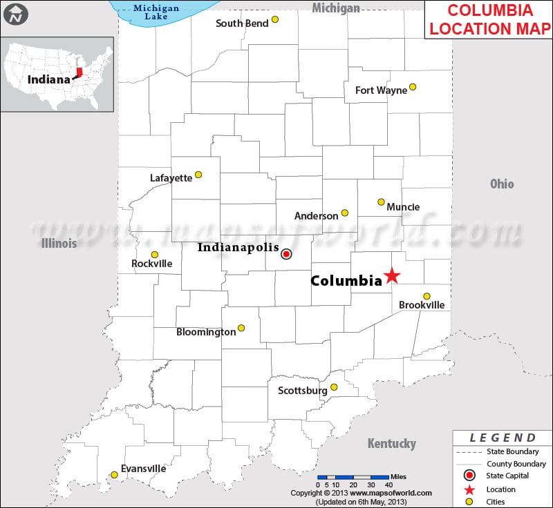 Where is Columbia City, Indiana