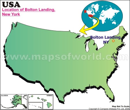 Location Map of Bolton Landing, USA