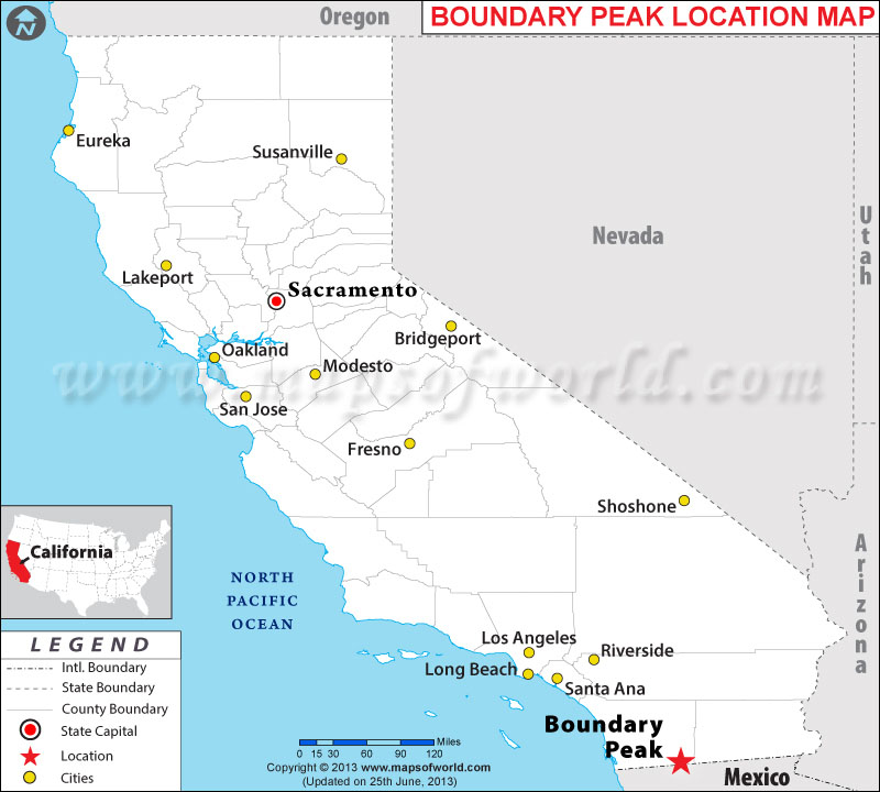 Where is Boundary Peak, California