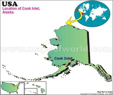 Location Map of Cook Inlet, USA