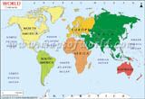 World Continent Map
