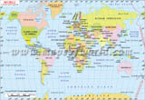 World Map with Latitude and Longitude
