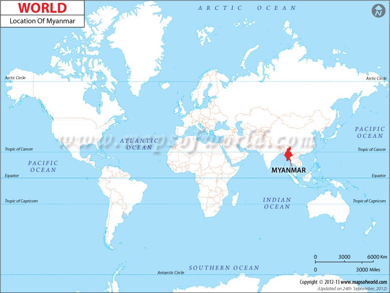 Where Is Burma Located On The World Map Cyndiimenna