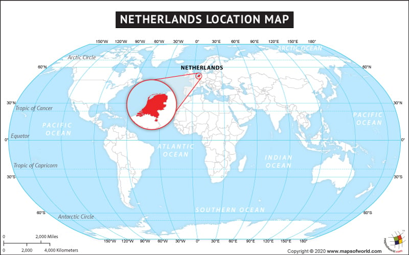 Where is Netherlands | Netherlands Location in Europe Map