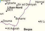 Political Map of Lebanon